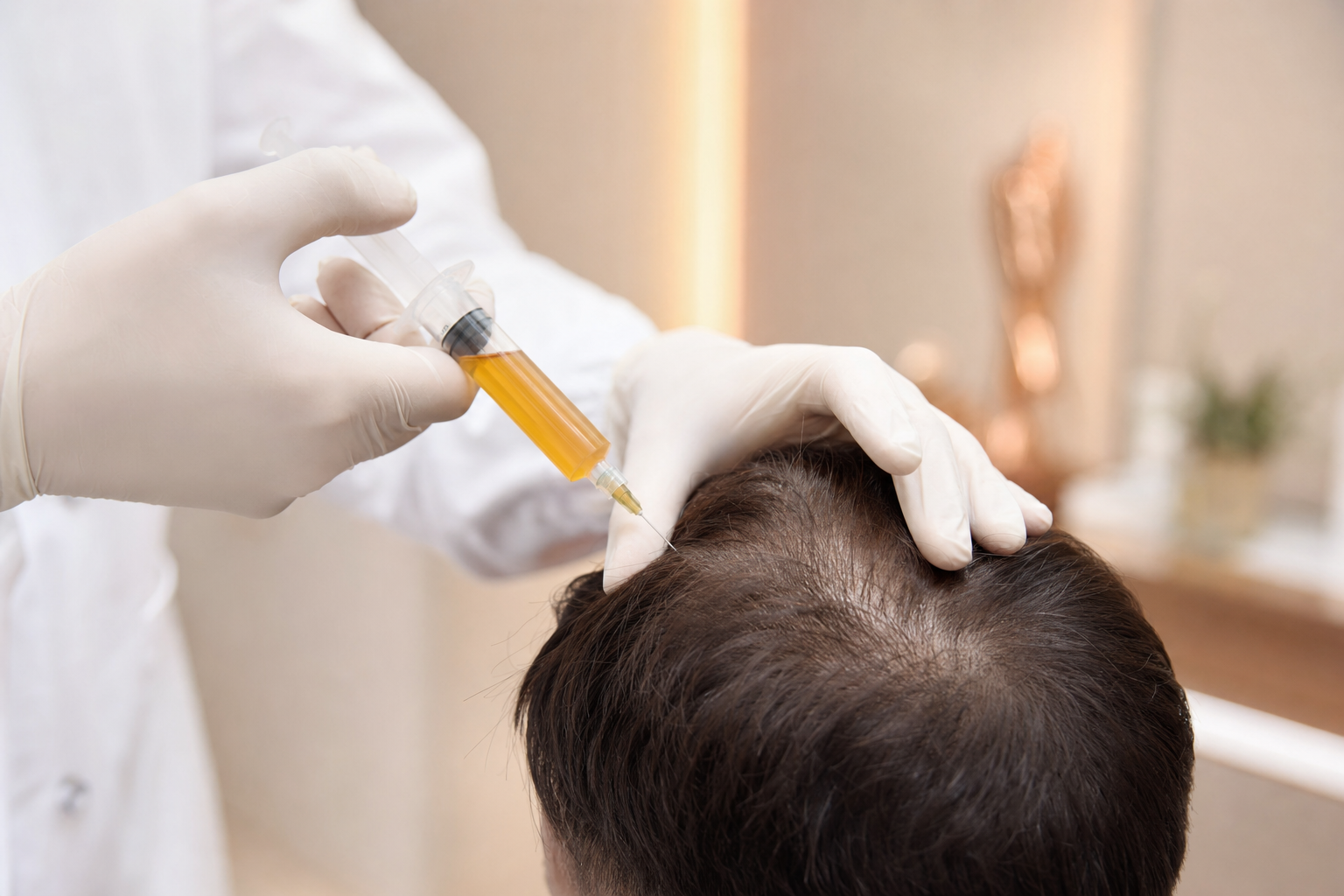 PRF hair restoration scalp treatment